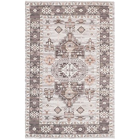 Safavieh 4 x 6 ft. Saffron Rectangle Flat Weave Rug - Taupe & Ivory SFN651E-4